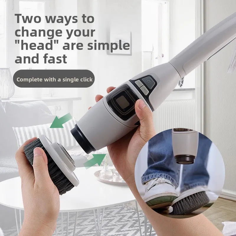 PerspectaaMultifunctional Wireless Electric Cleaning Brush with Voice Prompt