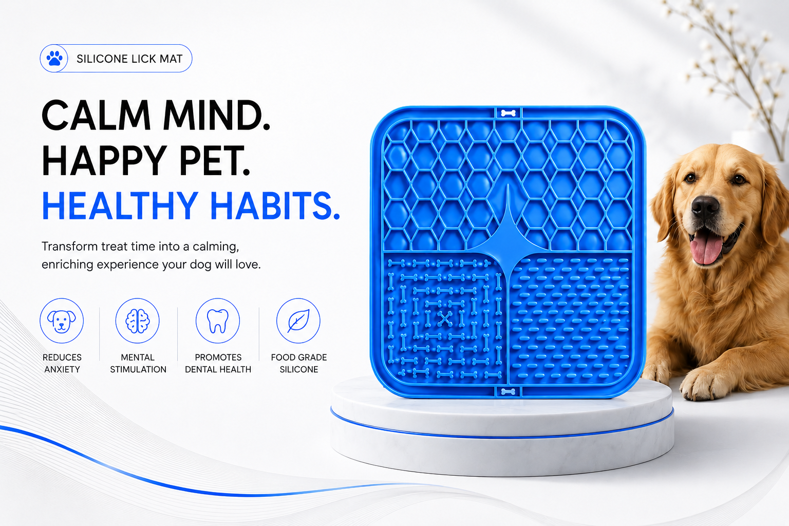 Perspectaa Silicone Pet Licking Slow Feeder Pad - Landing Image 1