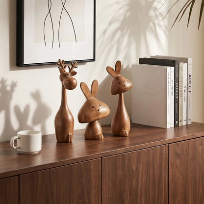 Perspectaa Medieval Style Rabbit Family Figurine