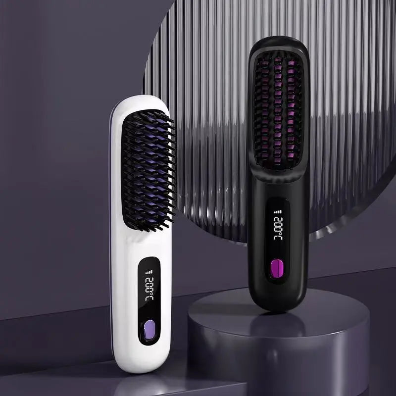 Perspectaa Wireless Hair Straightening Comb with Negative Ion Technology