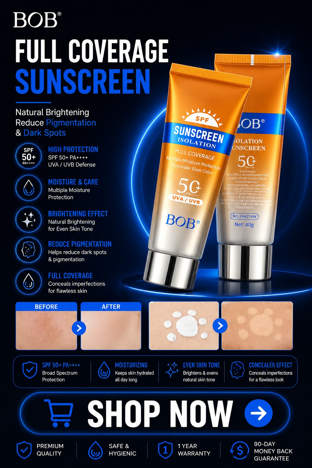Perspectaa Sunscreen Moisturizing Cream - Landing Image 1