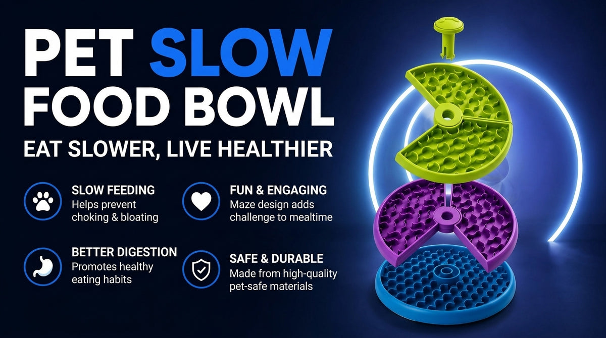 Perspectaa Three-Layer Slow-Feeding Pet Bowl - Landing Image 1