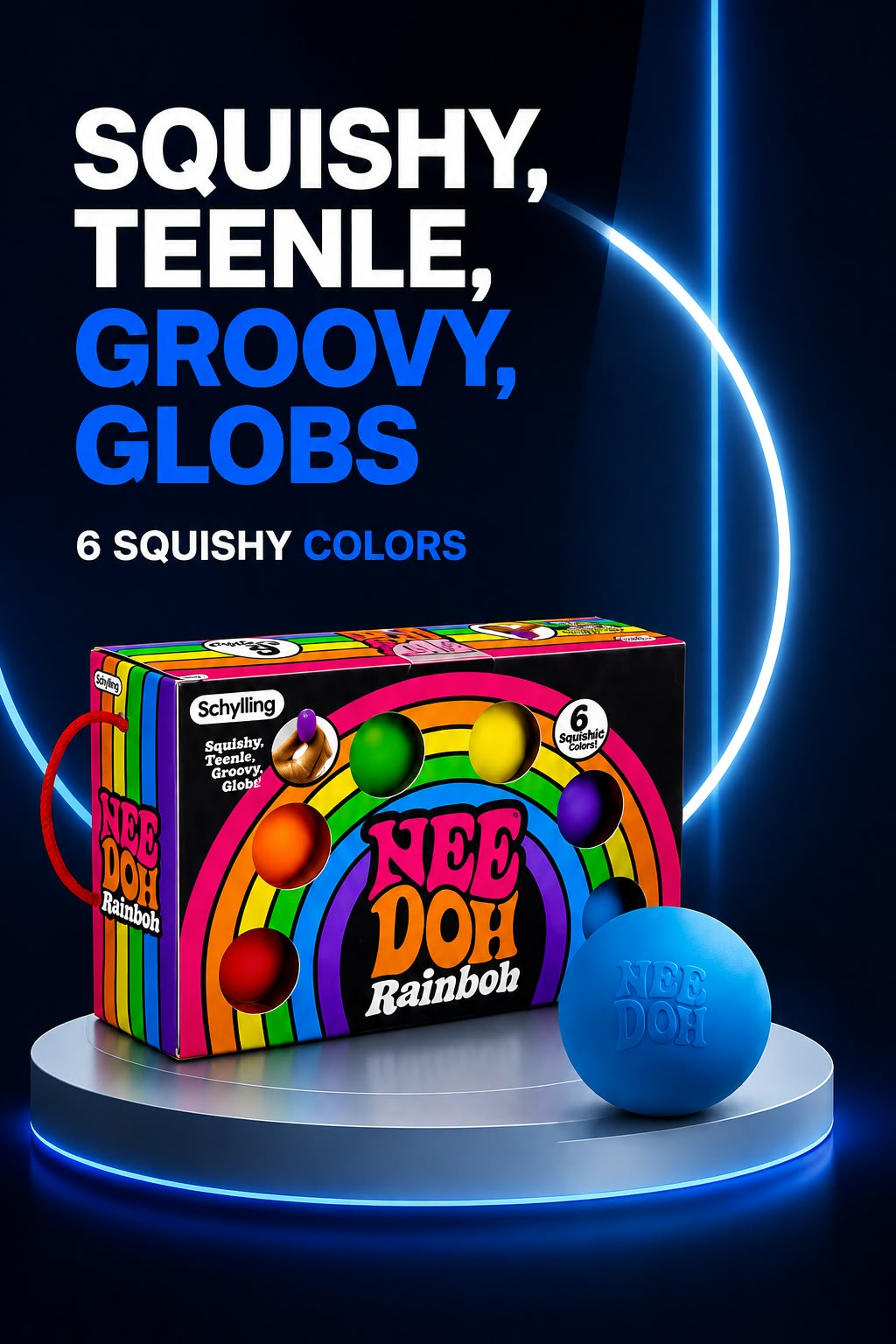 Perspectaa Rainbow Teenie Stress Relief Ball - Landing Image 4