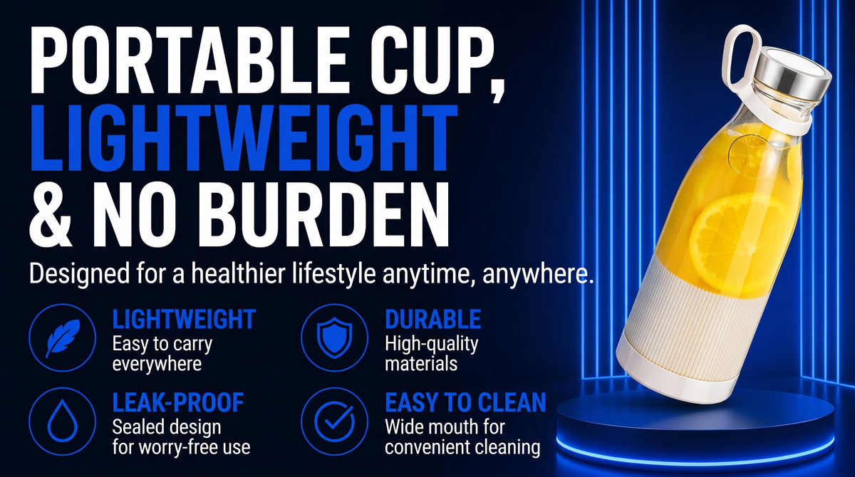 Perspectaa Mini USB Rechargeable Portable Juicer Cup - Landing Image 4