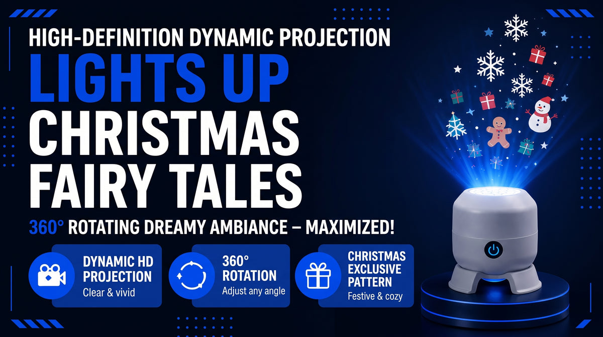 Perspectaa Rotating Starry Sky Projection Night Light - Landing Image 4