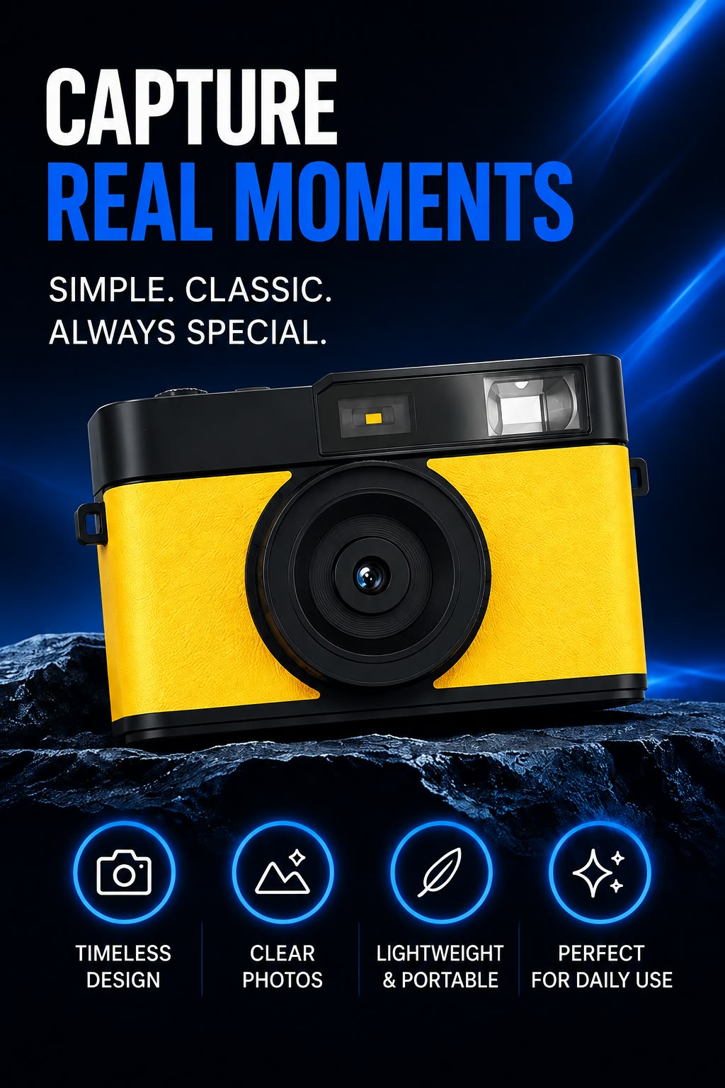 Perspectaa Retro Digital Camera with HD Filters - Landing Image 1