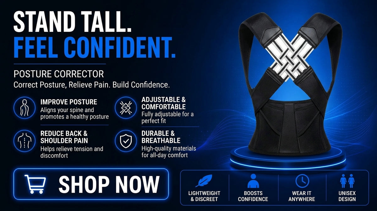 Perspectaa Posture Corrector for Shoulder and Back Support - Landing Image 1