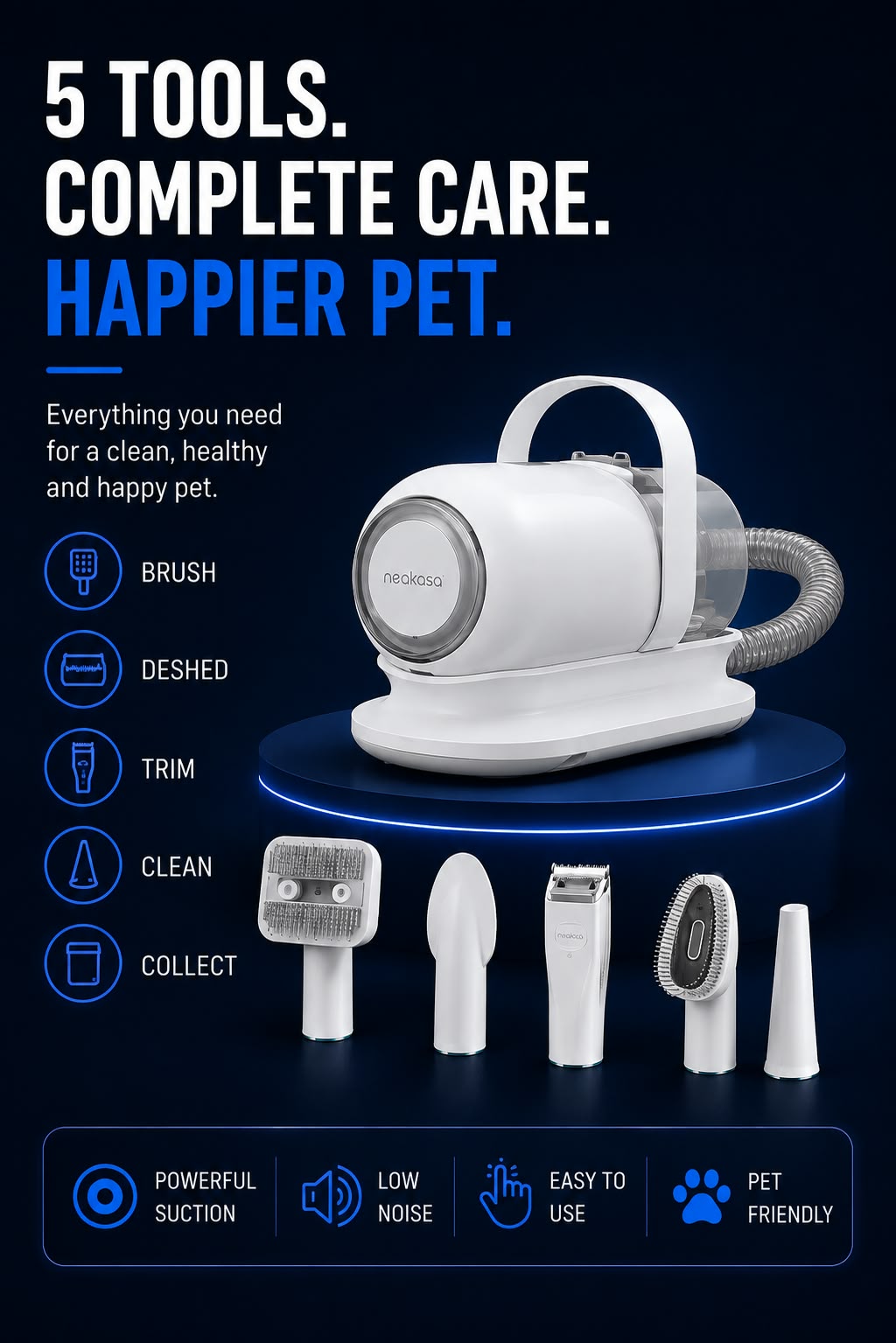 Perspectaa Neakasa P1 Pro Pet Grooming Clipper - Landing Image 3
