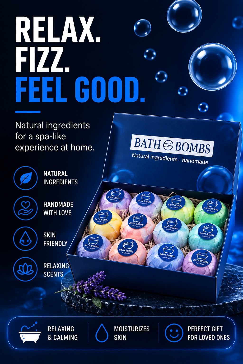 Perspectaa Dinosaur Bath Bomb with Surprise Toy & Essential Oils - Landing Image 1