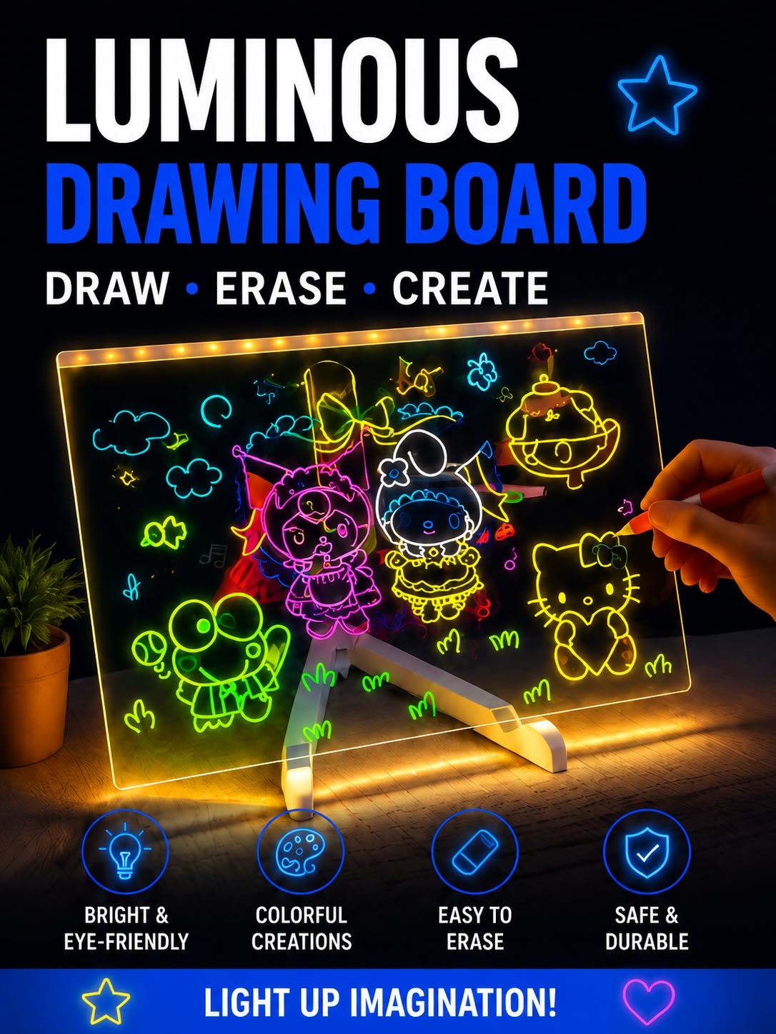 Perspectaa Luminous Drawing Board for Kids - Landing Image 5