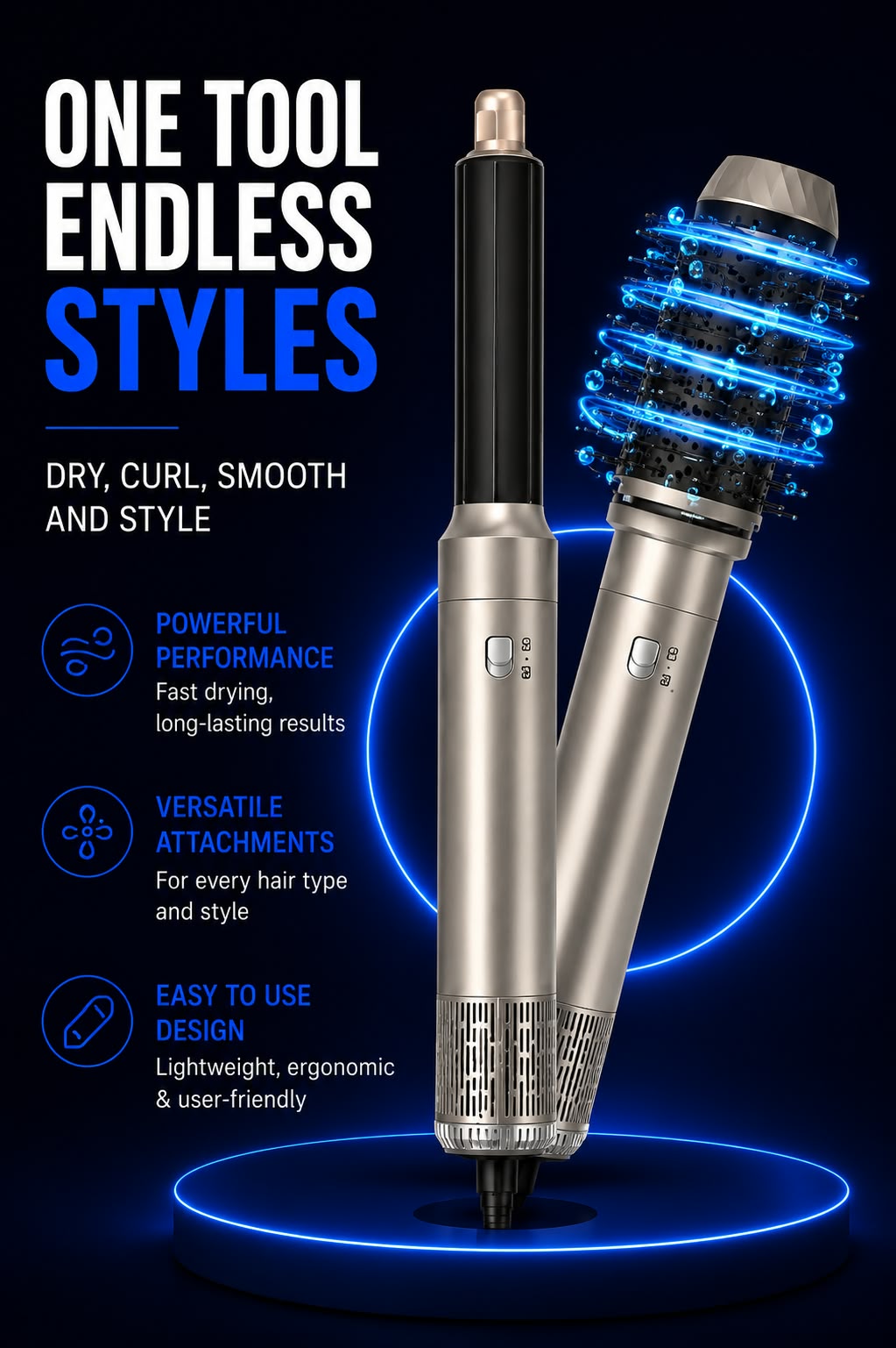 Perspectaa Professional Hair Dryer with Negative Ion Technology - Landing Image 1