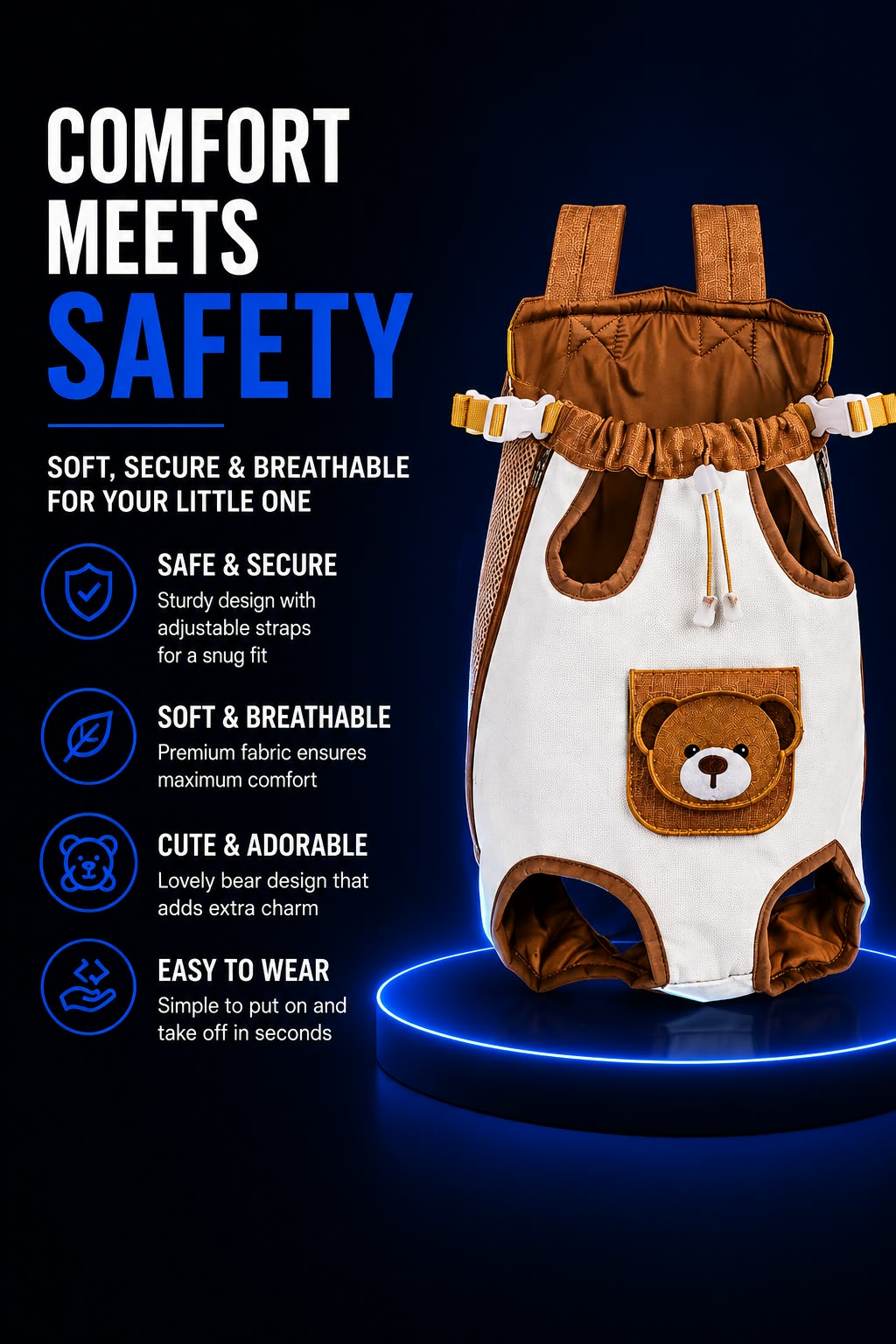 Perspectaa Pet Carrier Backpack for Small Dogs - Landing Image 5