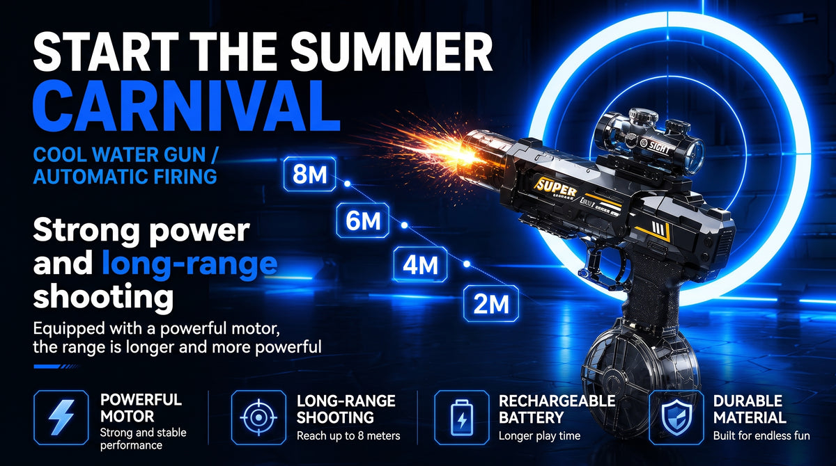 Perspectaa Electric Water Gun with Light Effect - Landing Image 1