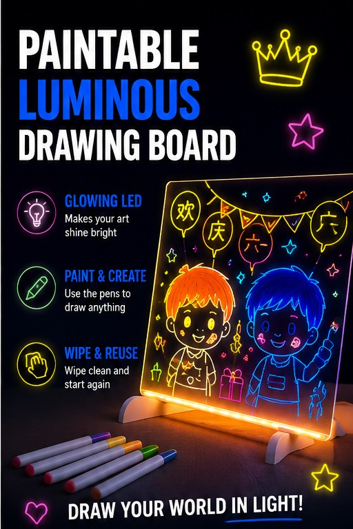 Perspectaa Luminous Drawing Board for Kids - Landing Image 6