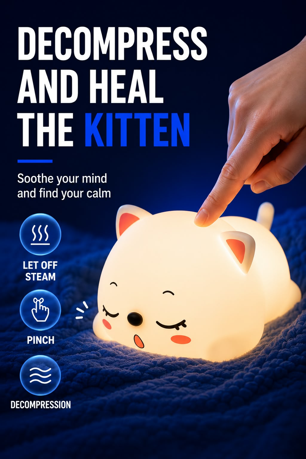 Perspectaa Animal Shape Rechargeable Night Light - Landing Image 3