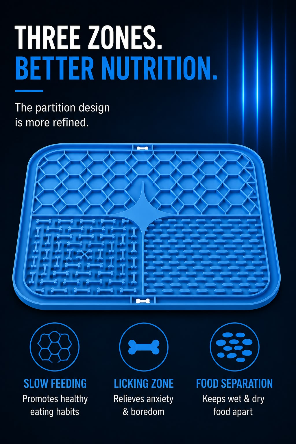 Perspectaa Silicone Pet Licking Slow Feeder Pad - Landing Image 2