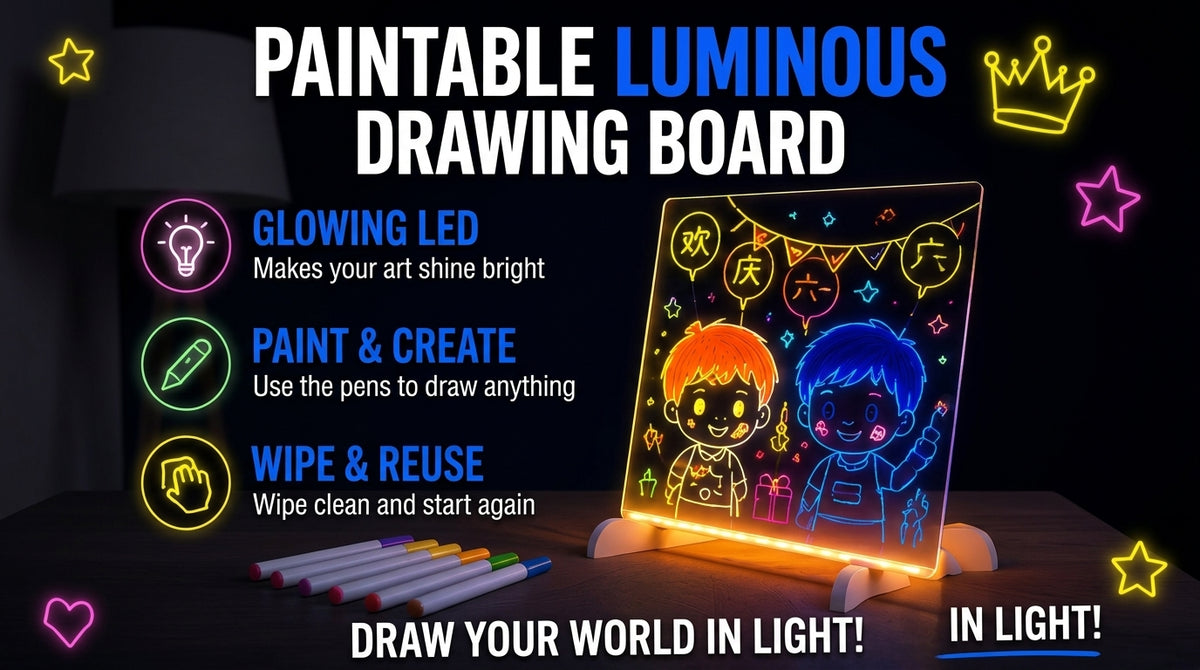 Perspectaa Luminous Drawing Board for Kids - Landing Image 4