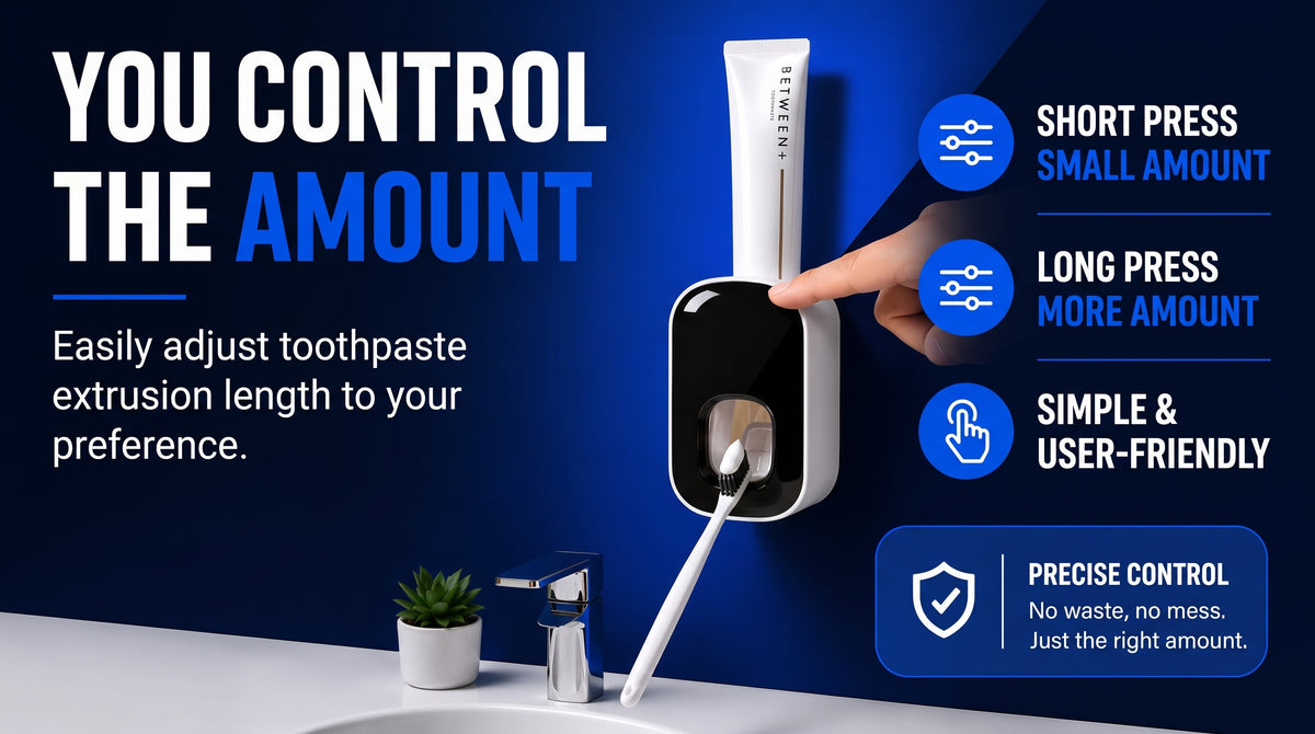 Perspectaa Wall-Mounted Toothpaste Dispenser and Storage Rack - Landing Image 2