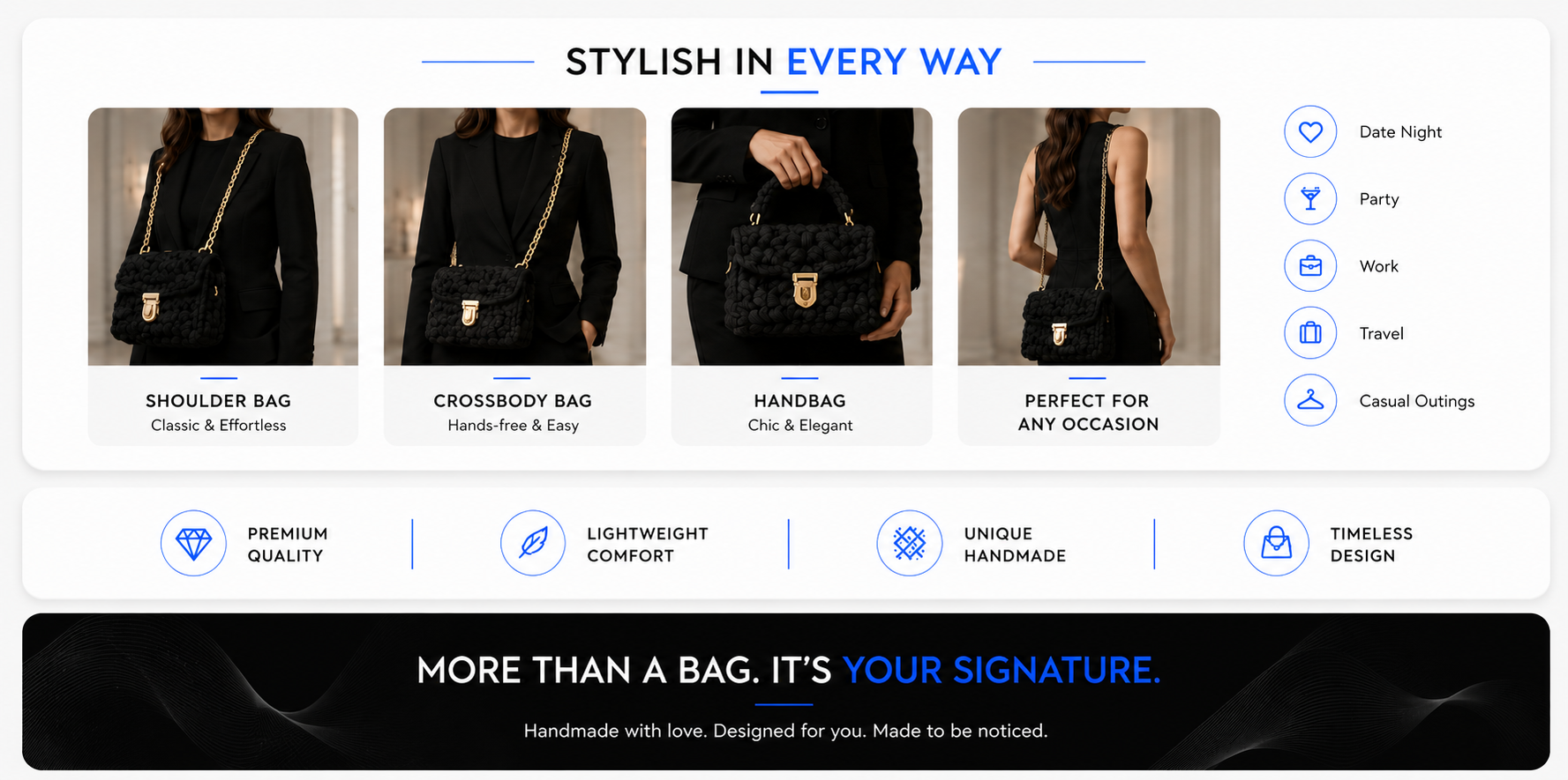 Perspectaa Handmade Woven Crossbody Bag - Landing Image 1