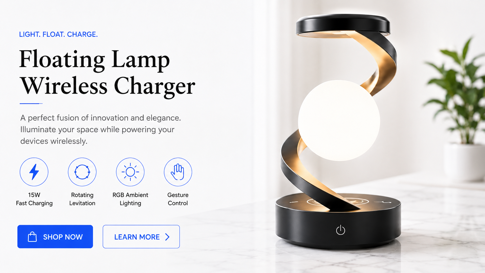 Perspectaa LED Desk Lamp - Landing Image 3