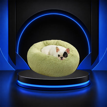 Perspectaa Round Fluffy Plush Pet Bed