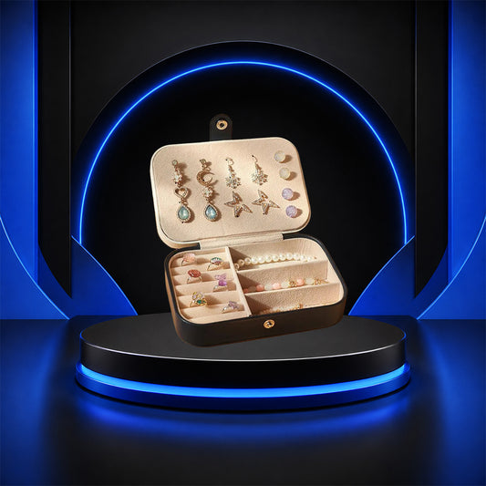 Perspectaa Portable Dual Layer Jewelry Storage Box