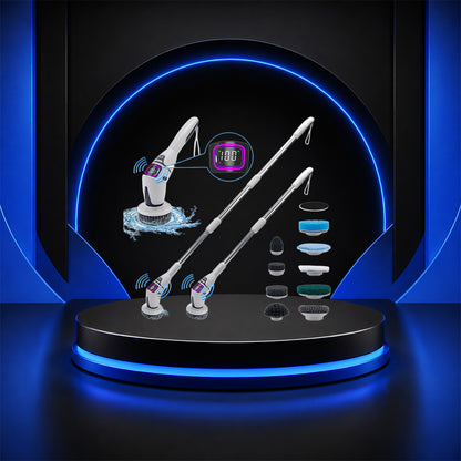 Perspectaa Multifunctional Wireless Electric Cleaning Brush with Voice Prompt