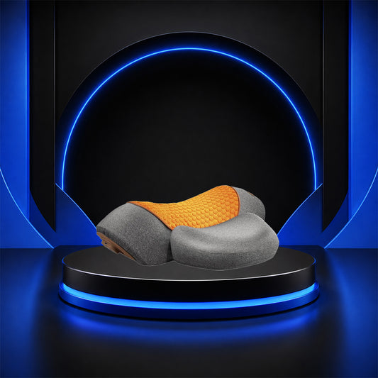 Perspectaa Adjustable Heating Massage Neck Pillow with Memory Foam