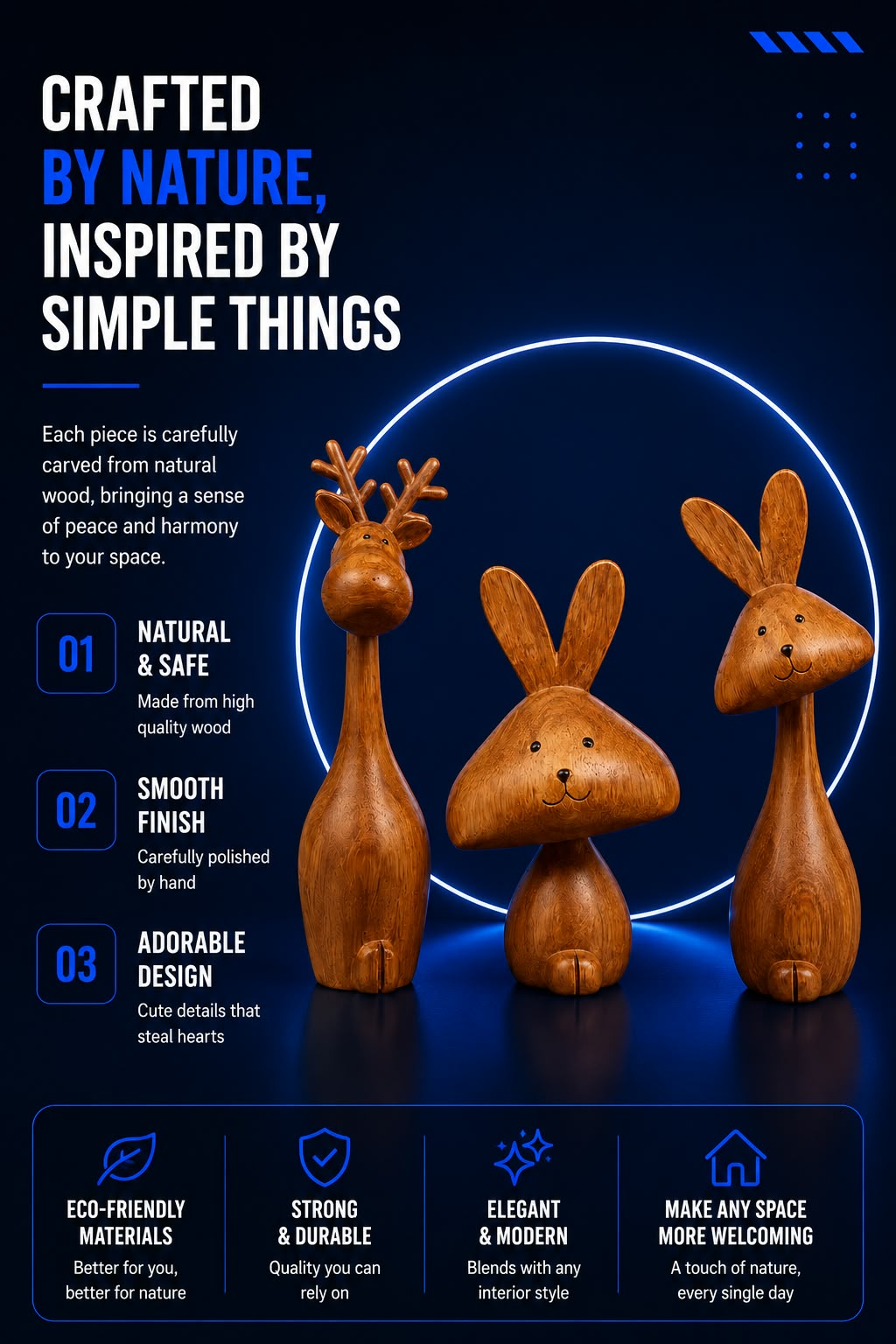 Perspectaa Medieval Style Rabbit Family Figurine - Landing Image 3