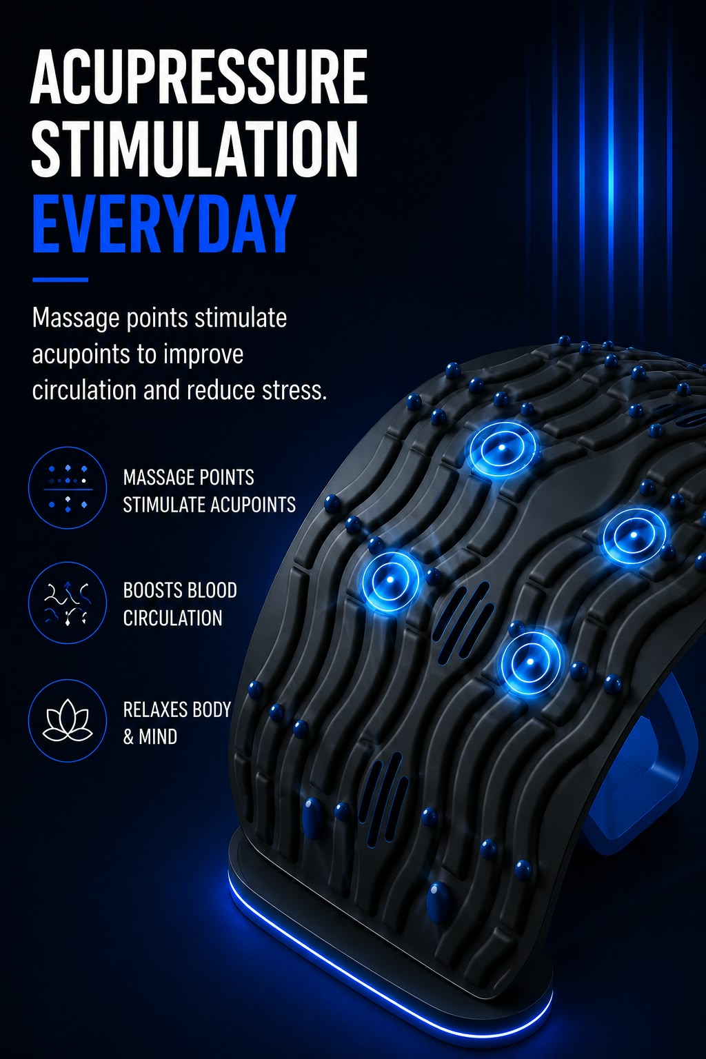 Perspectaa Inflatable Lumbar Reliever with Adjustable Air Bag Waist Support - Landing Image 4