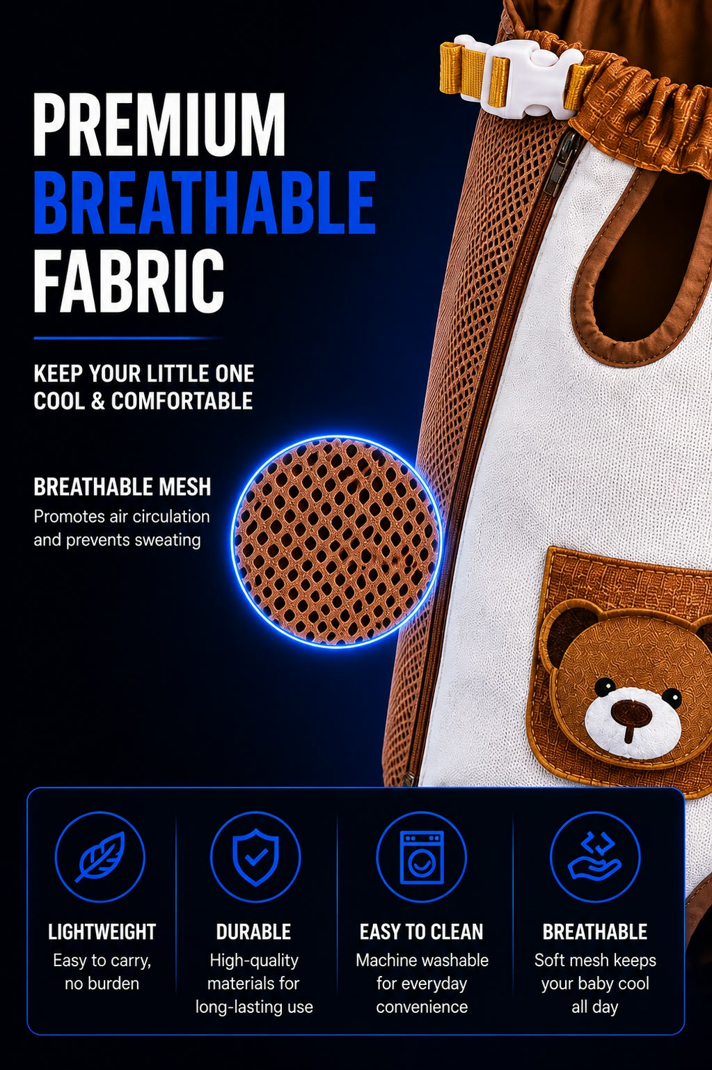 Perspectaa Pet Carrier Backpack for Small Dogs - Landing Image 2