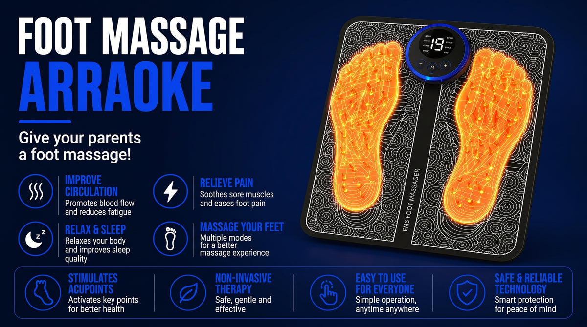 Perspectaa EMS Foot Massage Pad with Pulse Technology - Landing Image 3