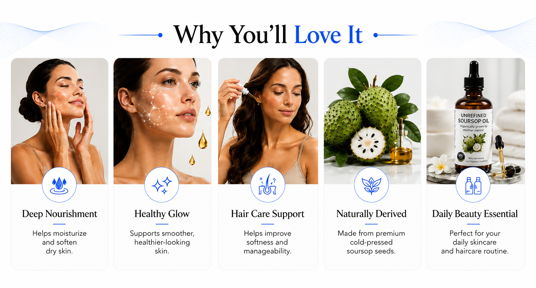 Perspectaa Best Nature's Cosmetics Organic Soursop Oil - Landing Image 2