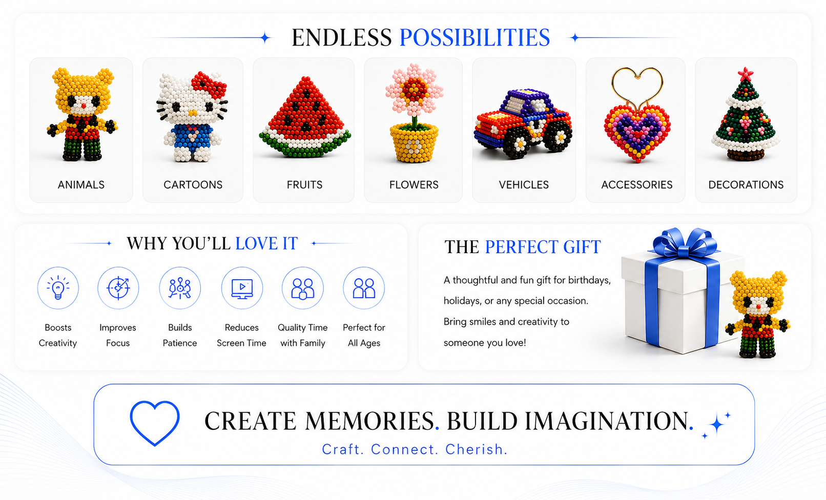 Perspectaa Luminous Magic Beads DIY Educational Craft - Landing Image 1