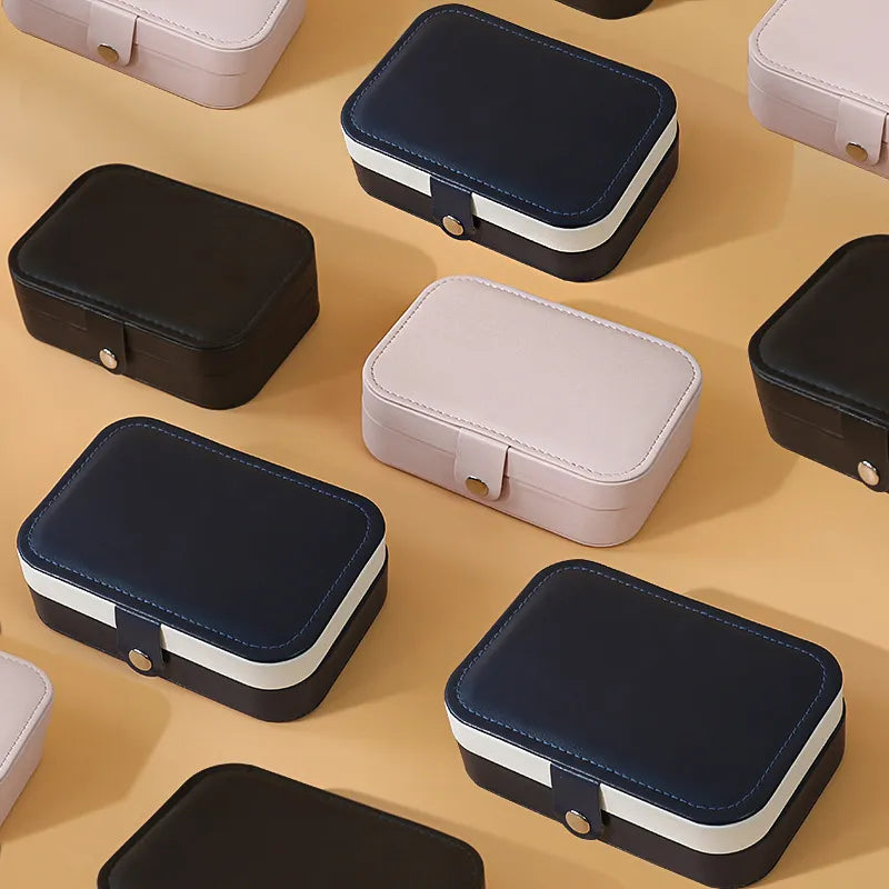 Perspectaa Portable Dual Layer Jewelry Storage Box