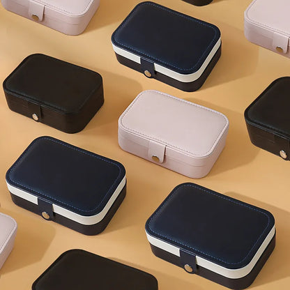 Perspectaa Portable Dual Layer Jewelry Storage Box