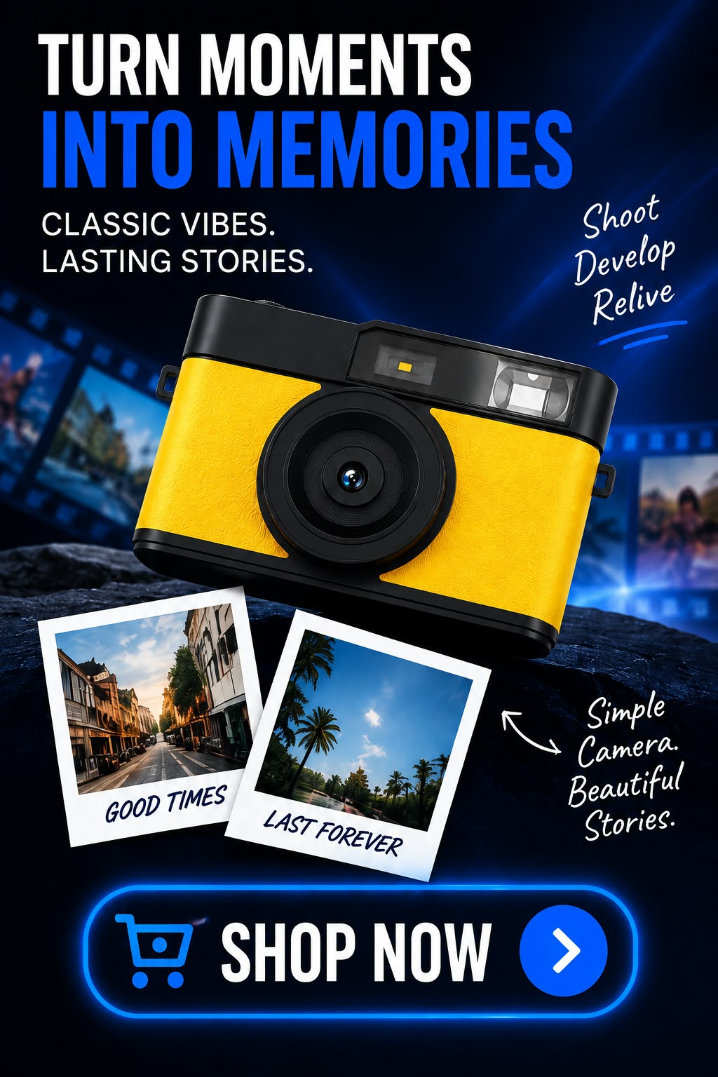 Perspectaa Retro Digital Camera with HD Filters - Landing Image 4