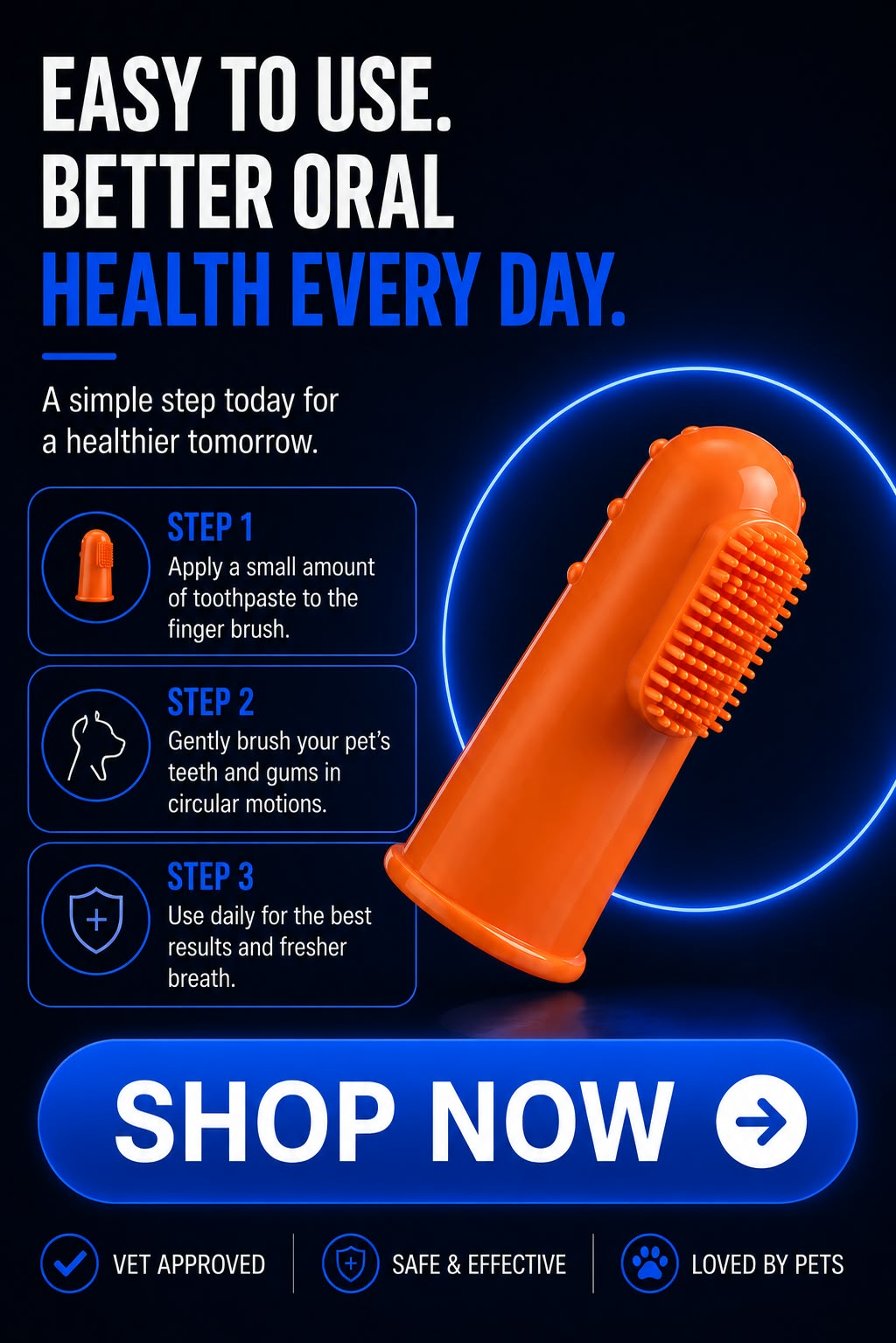 Perspectaa Pet Dental Care Toothpaste and Toothbrush Set - Landing Image 3
