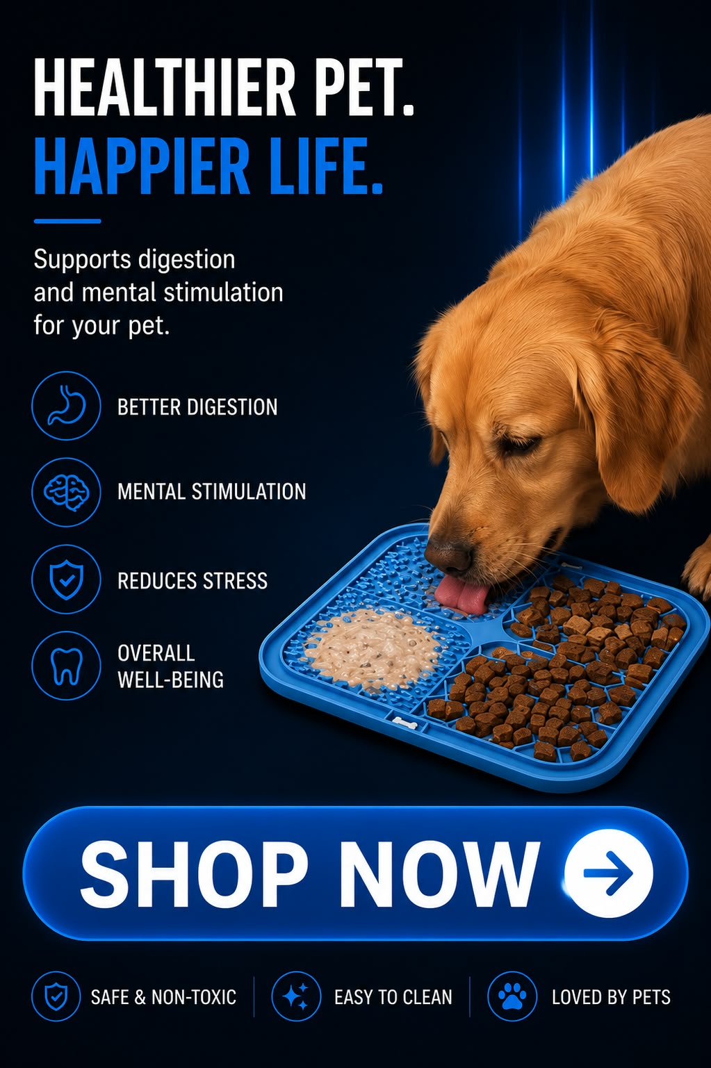 Perspectaa Silicone Pet Licking Slow Feeder Pad - Landing Image 3