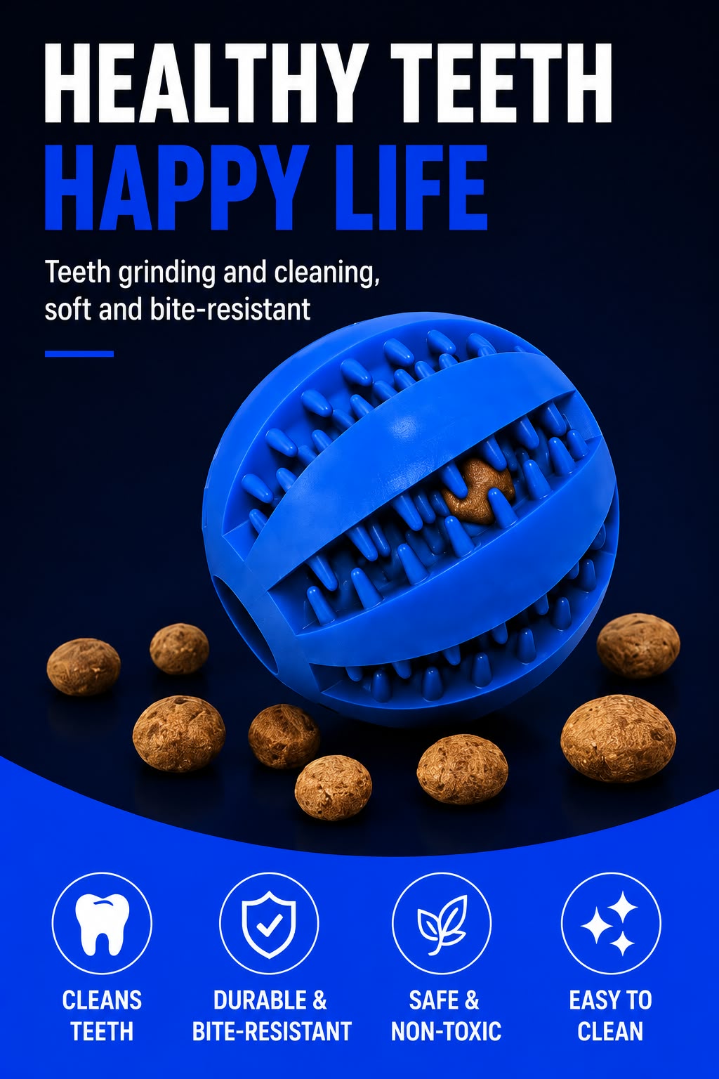 Perspectaa Pet Chew Toy with Food Dispenser - Landing Image 3