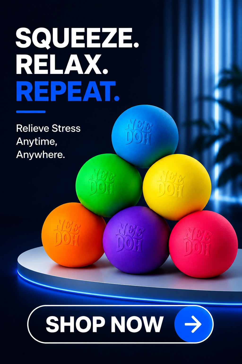 Perspectaa Rainbow Teenie Stress Relief Ball - Landing Image 7