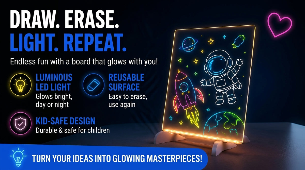 Perspectaa Luminous Drawing Board for Kids - Landing Image 3