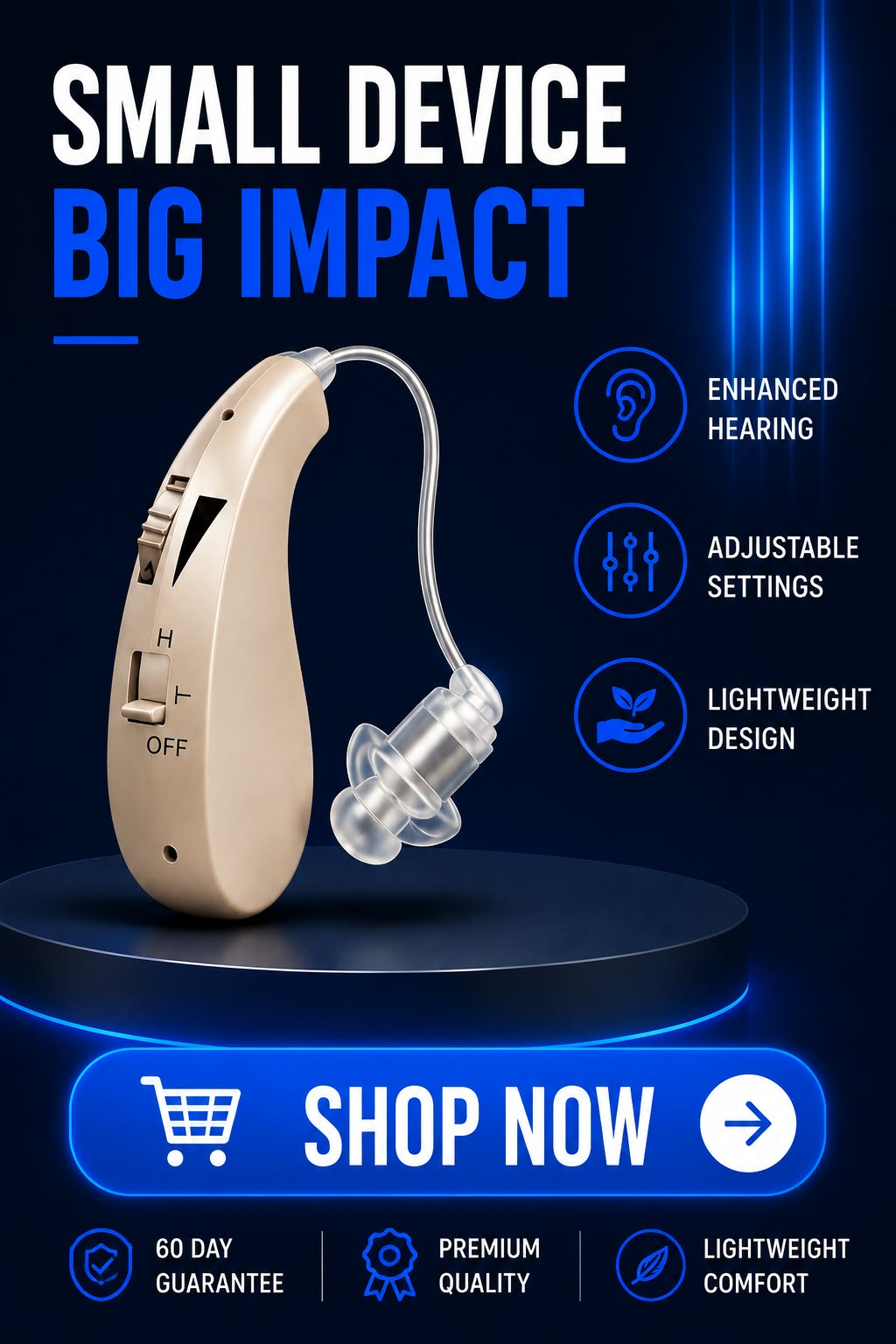 Perspectaa TruHear™ | Invisible Behind The Ears Hearing Aids - Landing Image 2