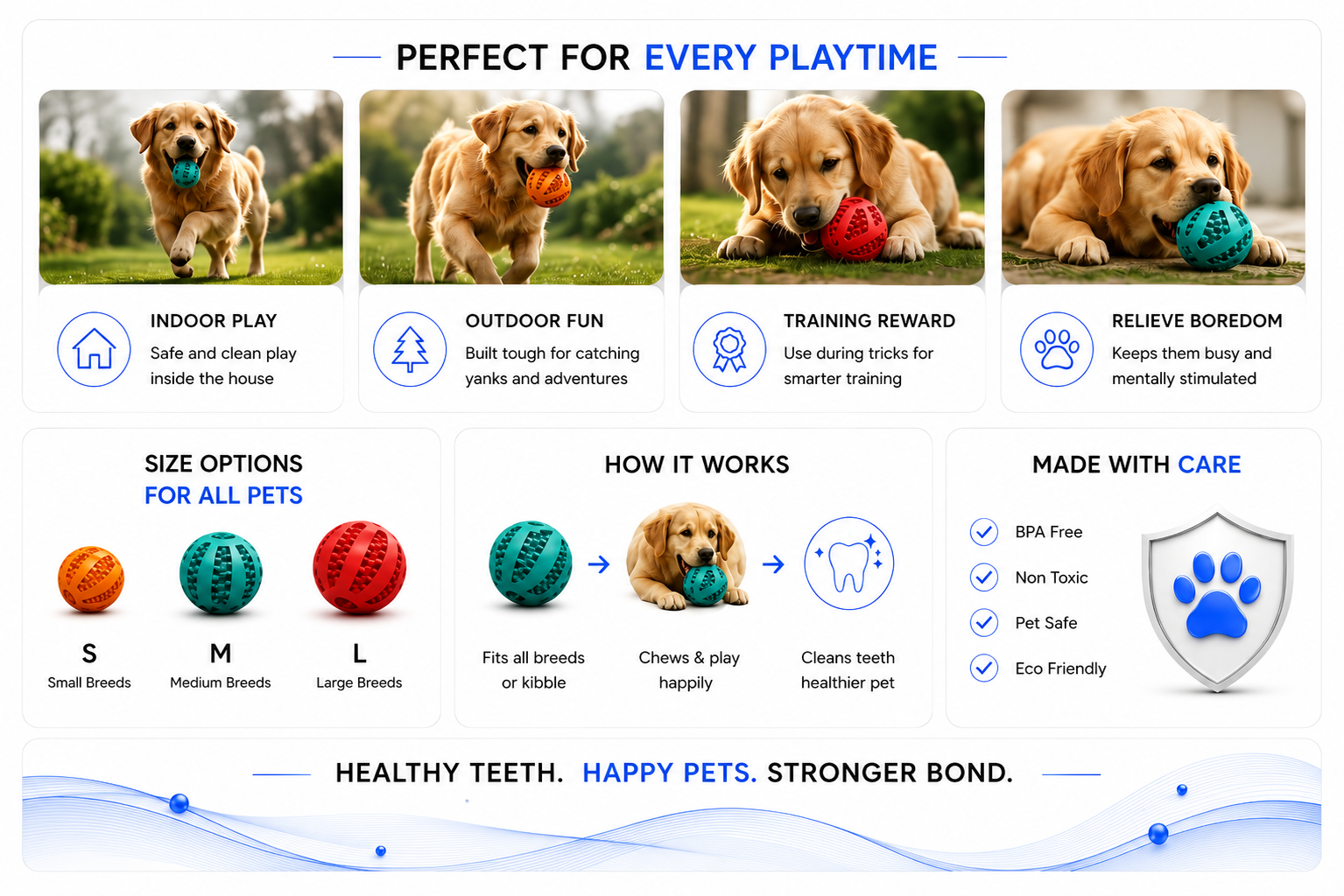 Perspectaa Pet Chew Toy with Food Dispenser - Landing Image 3