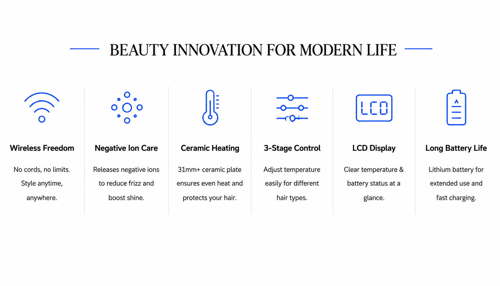 Perspectaa Wireless Hair Straightening Comb with Negative Ion Technology - Landing Image 1