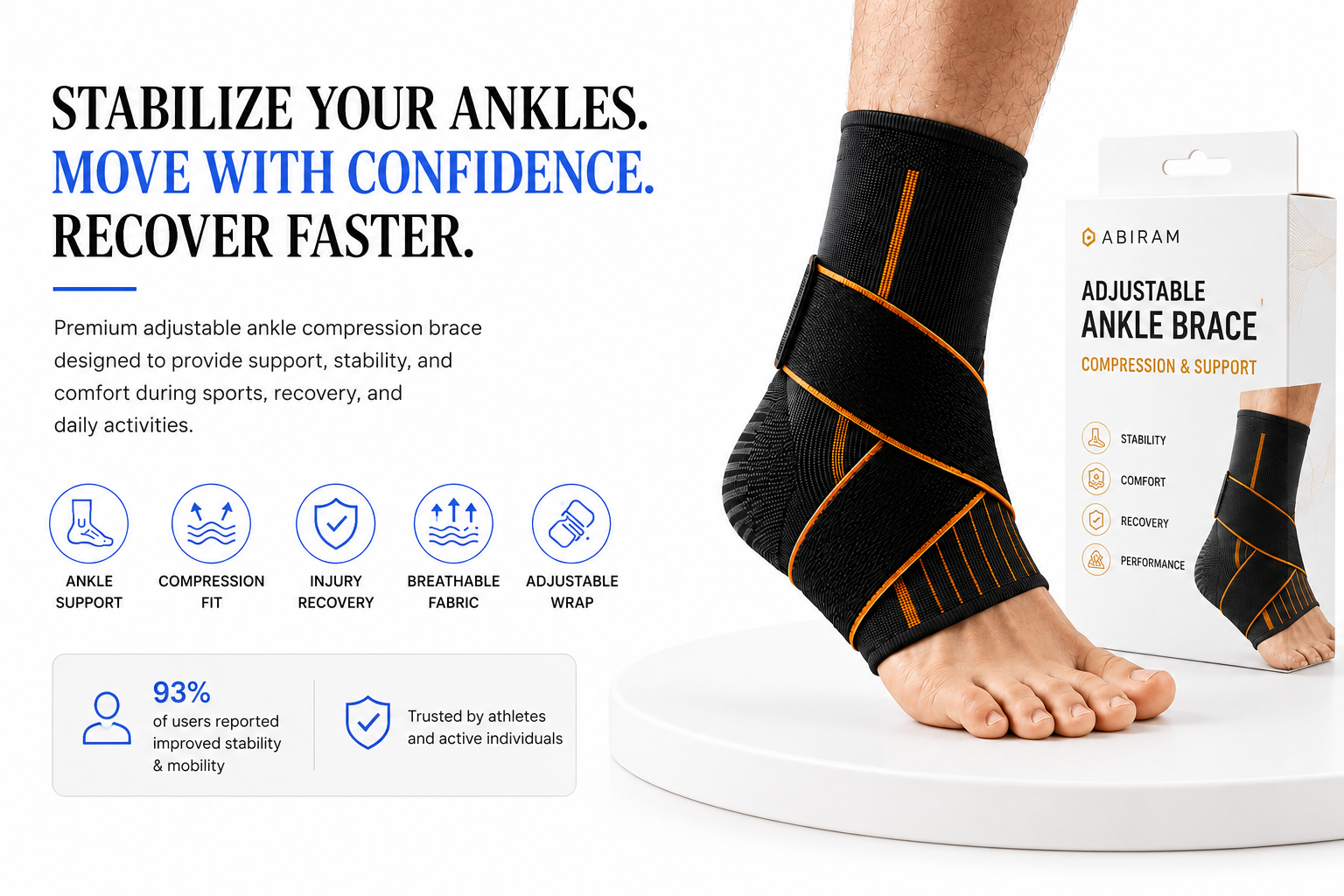 Perspectaa ABIRAM Ankle Brace - Landing Image 3