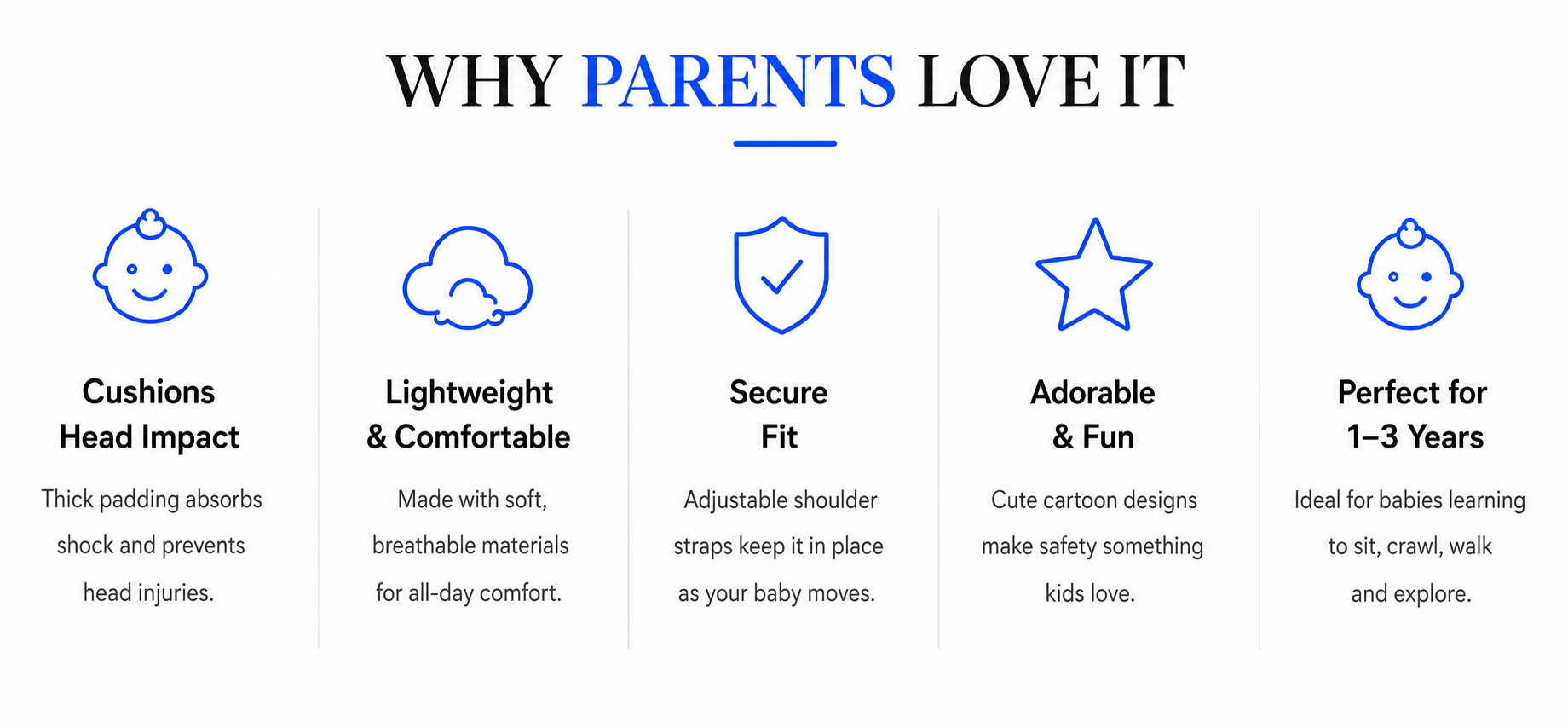 PerspectaaInfant Anti-Fall Head Protection Pillow - Landing Image 1