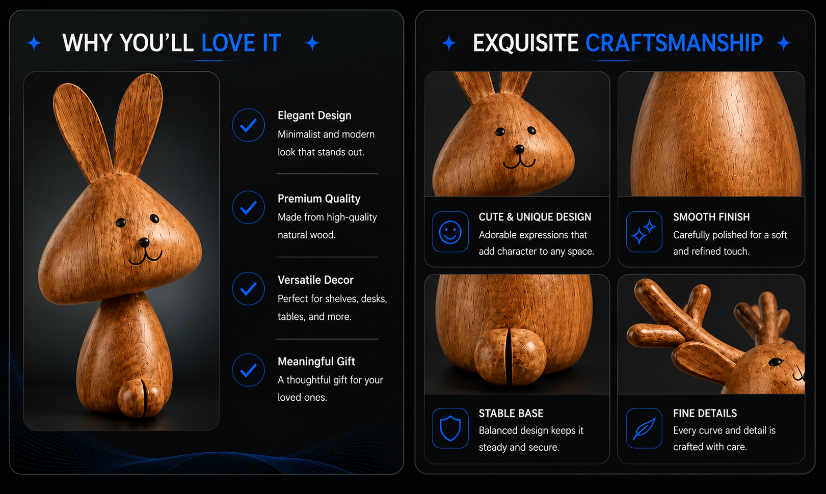 Perspectaa Medieval Style Rabbit Family Figurine - Landing Image 2