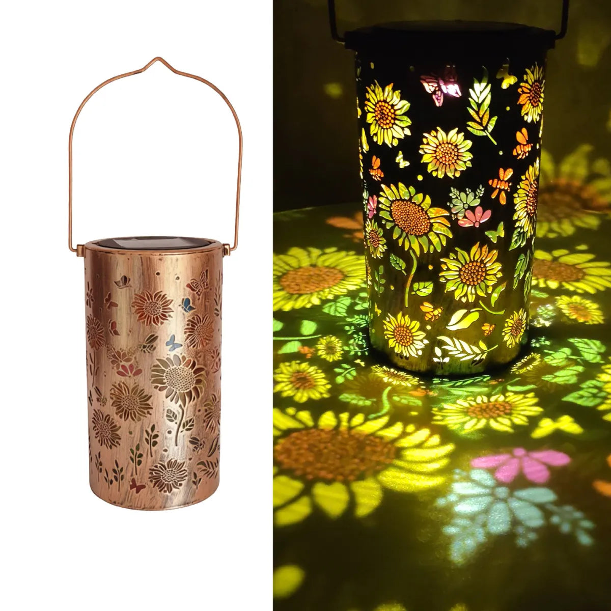 Perspectaa Solar Powered Outdoor Garden Hanging Ligh