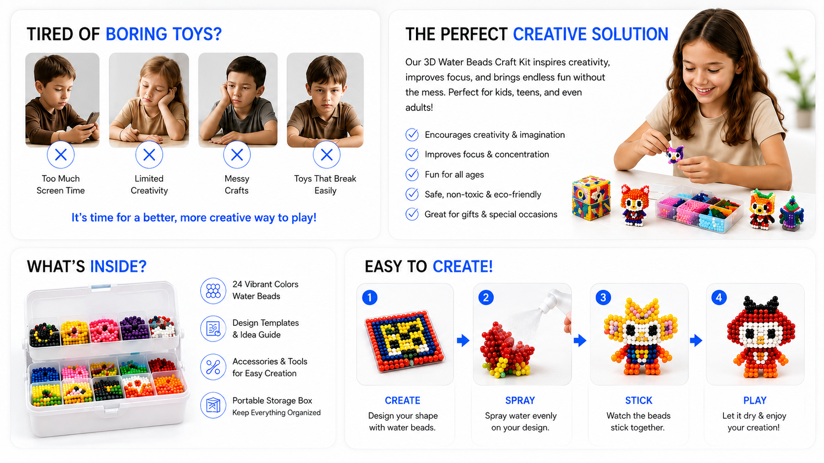 Perspectaa Luminous Magic Beads DIY Educational Craft - Landing Image 3